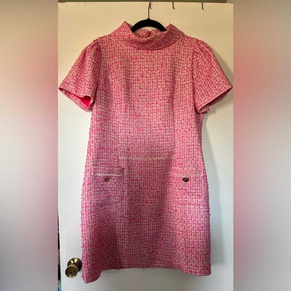 NWT Lilly Pulitzer Tiessa Short Sleeve Boucle Shift - 16